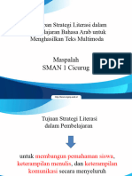 Penerapan Strategi Literasi Dalam Pembelajaran Bahasa Arab Untuk Menghasilkan Teks Multimoda