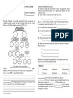 Nervous System Activity Sheet