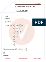 Selina Concise Mathematics Class 8 ICSE Solutions For Chapter 2 - Exponents (Powers)