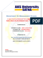 Project Report Industrial Visit AKS University