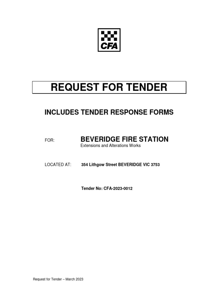 02 Request For Tender | PDF