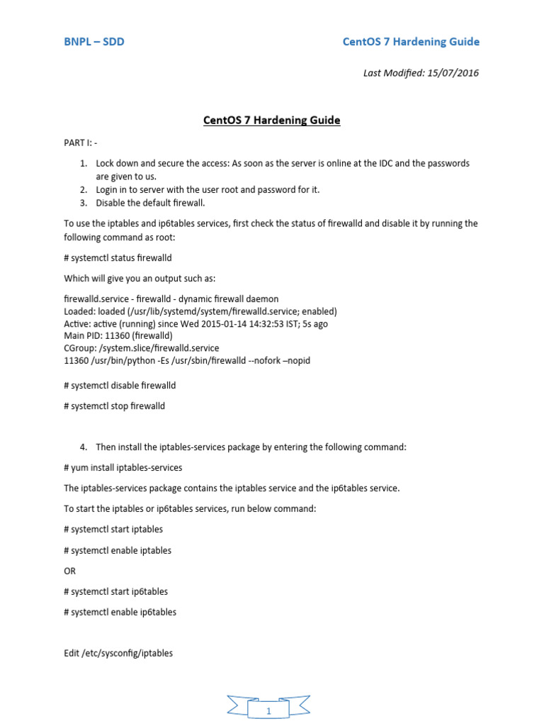 CentOS 7 Server Hardening Guide | PDF | Apache Http Server | File System