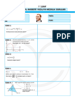 11.sinif Matematik 1. Donem 2. Yazili Sorulari