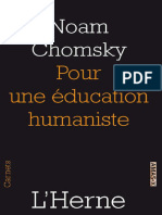 Noam Chomsky - Pour une éducation humaniste (L'Herne, 2010)