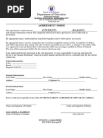 Agreement Form