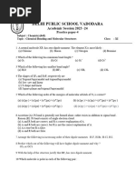 Chemistry Assignment 4 Class 11