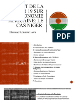 L'Effet de La Covid 19 Sur L'Économie Africaine: Le Cas Niger