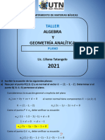 Algebra - Taller - (Resolución Actividades de Plano)