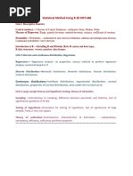 Statiscal Method Using R