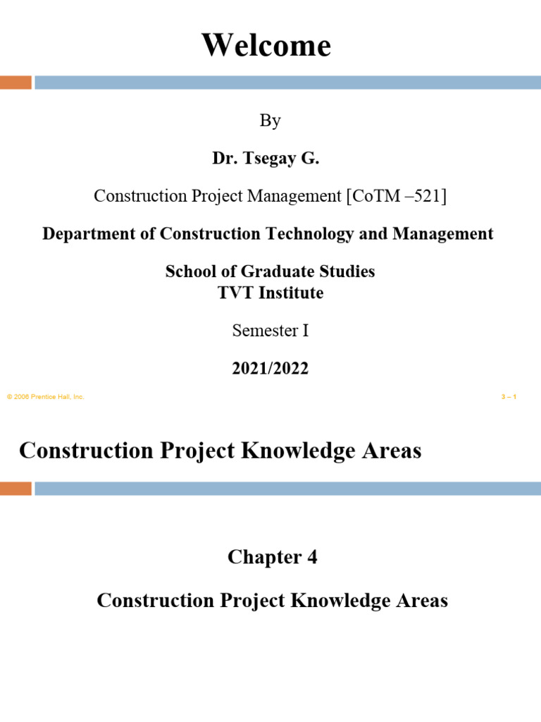 Construction Project Time Management | PDF