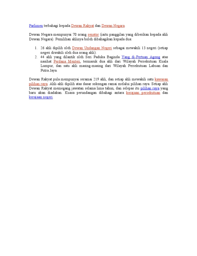 Dewan Negara Dan Dewan Rakyat Pdf