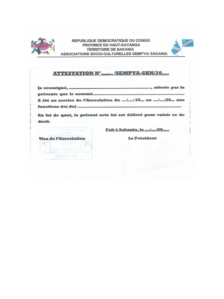 Attestation De Service Rendu Doc – PMXUN