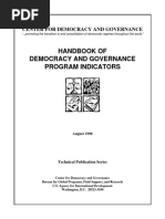 HANDBOOK of Democracy and Governance Program Indicator