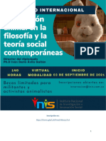 Informativo La Cuestión Animal en La Filosofía y La Teoría Social Contemporáneas