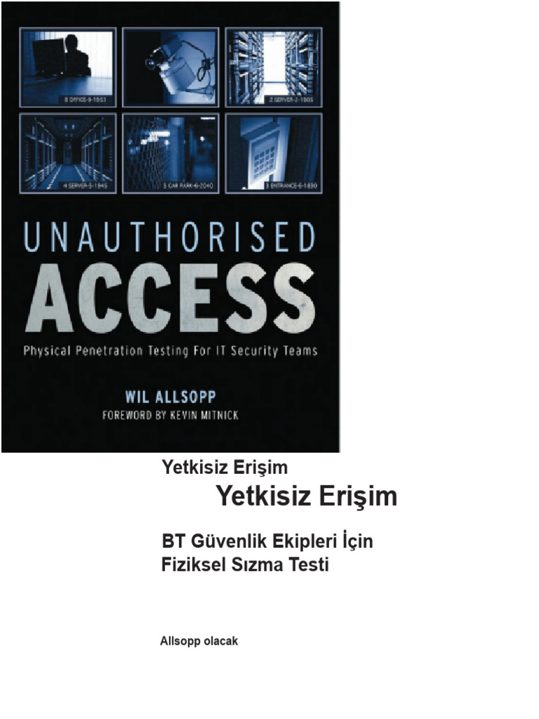 Unauthorized Access Physical Penetration Testing For It Security
