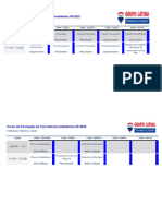 Horário Curso de Formação - MAI22