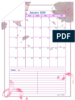 Calender Monthly