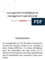 Management Strategique Et Management Ope
