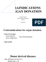 Contraindication To Organ Donation