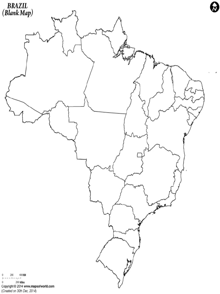 Brazil Blank Map | PDF