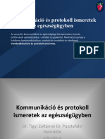 Kommunikáció És Protokoll Ismeretek Az Egészségügyben2022