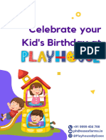 Playhouse Party Package 2023
