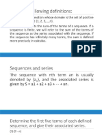 Sequence and Series