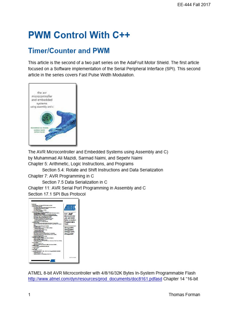 Fast PWM Control with C++ Guide | PDF | Electrical Engineering ...