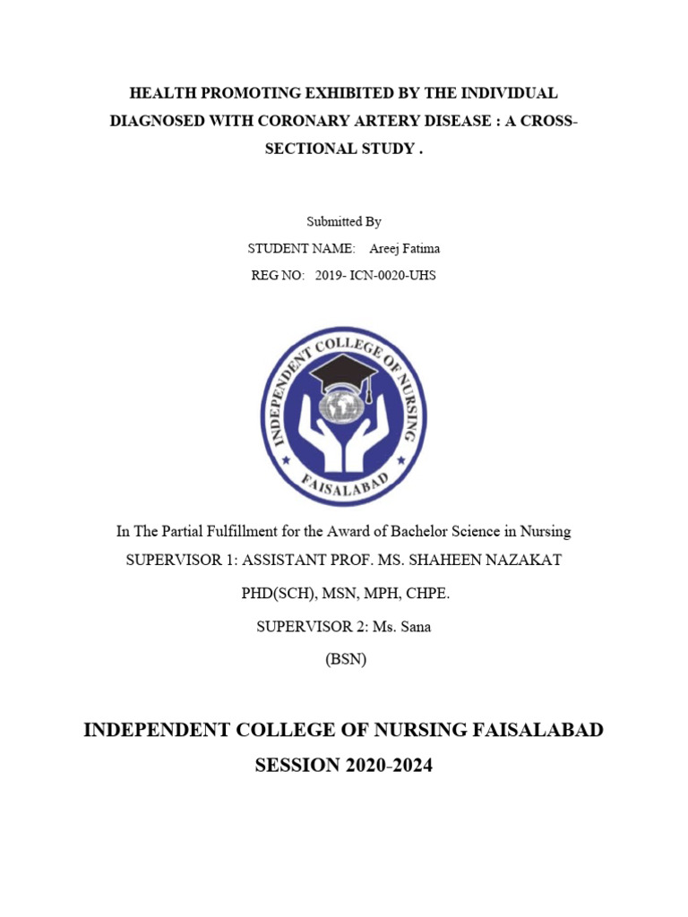 Health Promotion in CAD Patients | PDF