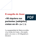 Evangelio de Juan, Ni Sus Parientes Creían en Él (JN 7, 5)