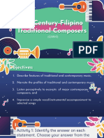 20th Century Filipino Traditional Composers (Q3WK1)