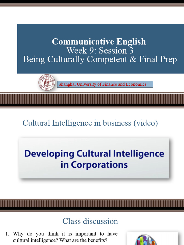Enhancing Cultural Intelligence for Business | PDF | Intelligence | Résumé