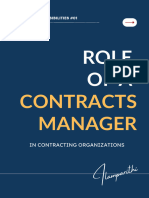 Role of Contracts Manager