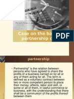 Case on the Basis of Partnership Deed