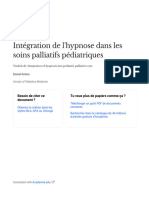 Intégration de L'hypnose Dans Les Soisnpalliatifs