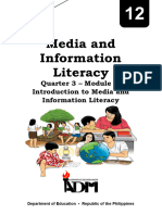 SDO Manila - ADMSHS - G12 - Media and Information Literacy - Q3 - M3 - L1-Types of Media - v1