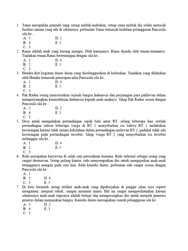 Soal TRY OUT TWK PDF