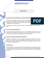 Psychology Consent Form in PDF