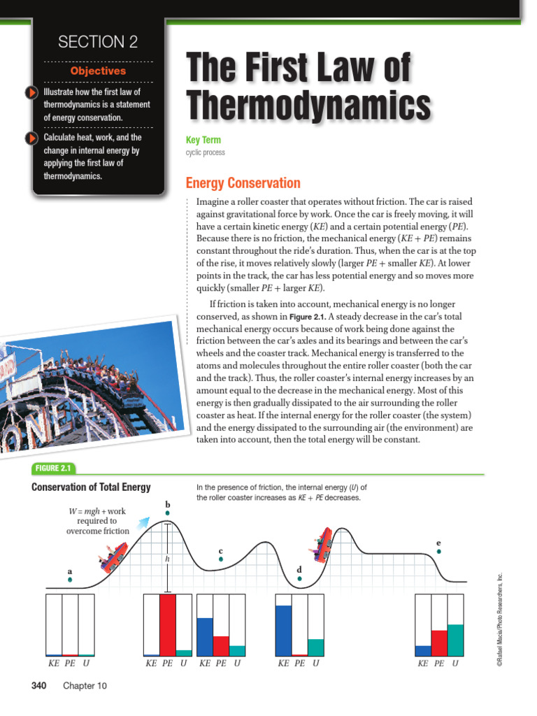 First Law of Thermodynamics Explained | PDF | Heat | Friction