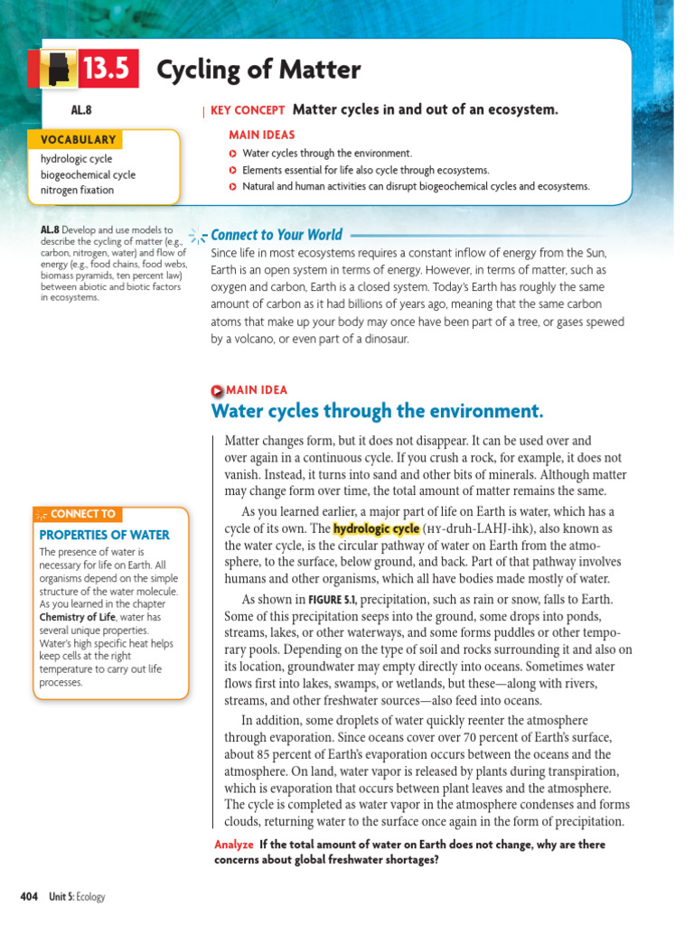 Cycles of Matter Cornell Notes (editable) - Classful, image size:768x1024
