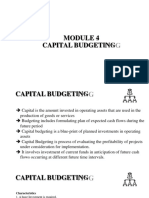 M 4 Cap Budgeting