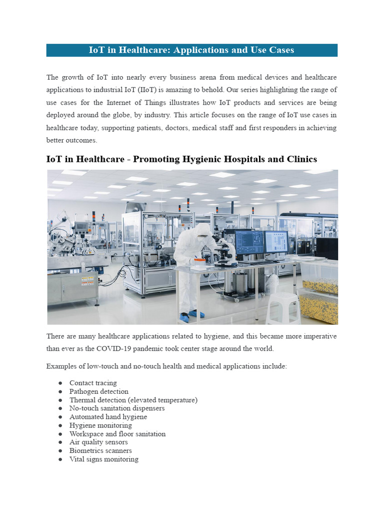 Healthcare | PDF | Internet Of Things | Health Care