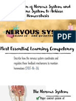 Week3 Coordination of Nervous System and Endocrine System To Achieve Homeostasis