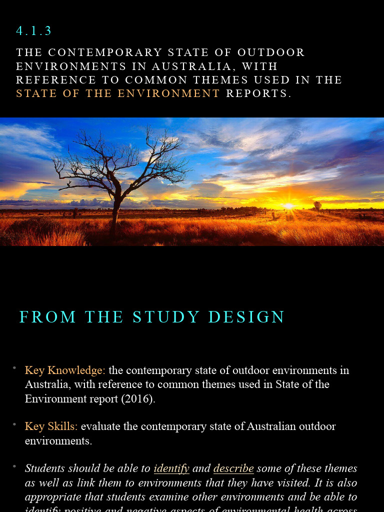 4.1.3 - State of The Environment Reports | PDF