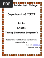 Equipment Testing LAB