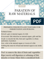 Preparation of Raw Materials
