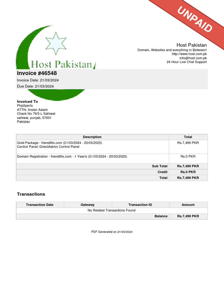 Invoice 46548 | PDF | Rupee | Economy Of Asia