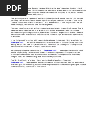 Writing a Research Paper Introduction Example