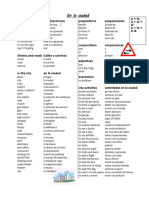 Vocabulario en La Ciudad Ensenar Conversacion Dialogos Revisionreforzamient - 105599