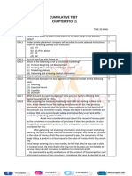 Cumulative Class Test B.STD Class Xii Chapter 9-11